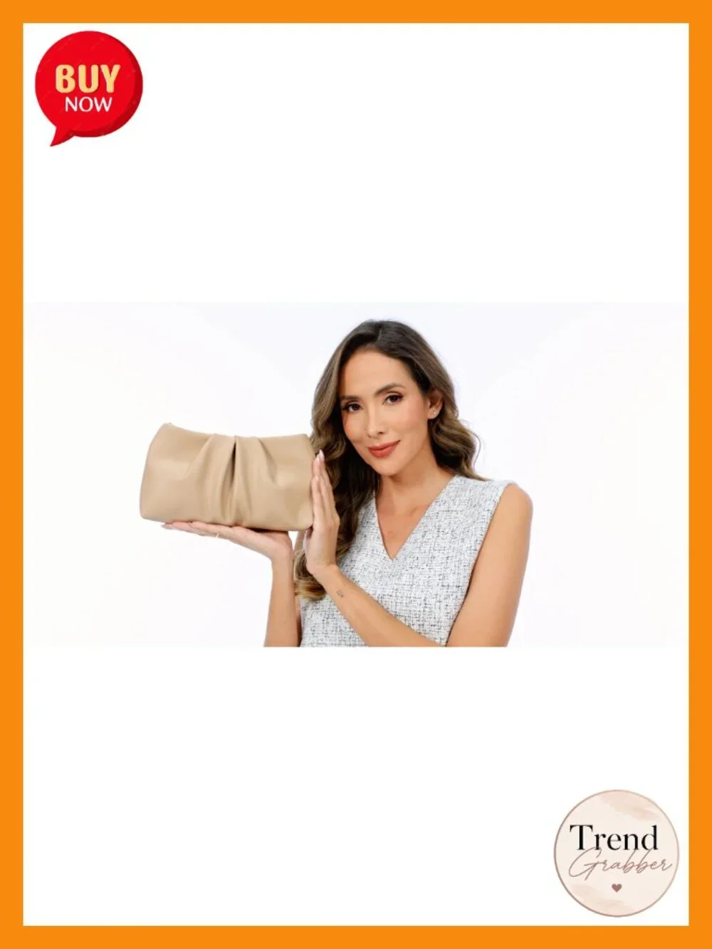 Pleated Clutch Purse for Women Evening Bag Formal Wristlet Faux Leather